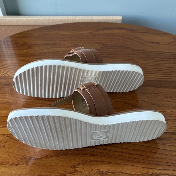 Michael Kors Brown and Silver Sandals - Picture 2 of 2